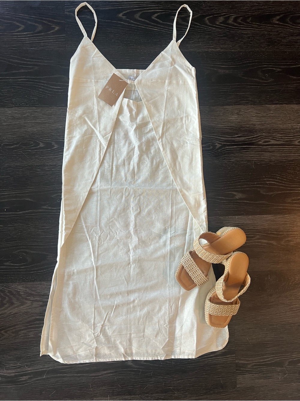 White PRLA Ines Midi Dress